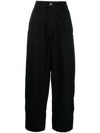 Charles Jeffrey Loverboy Black Symbols Cargo Jeans In Black