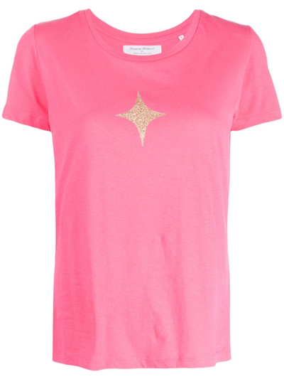 Madison.maison Star-print Cotton-jersey T-shirt In Pink