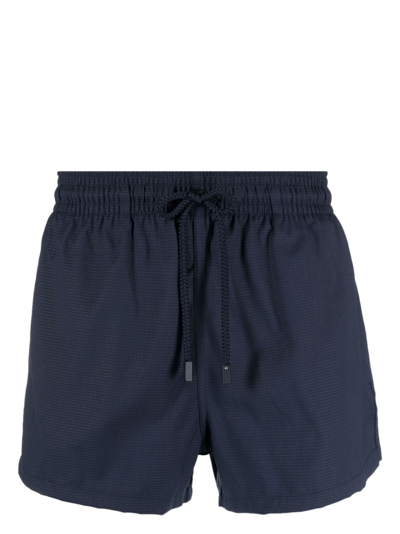 Vilebrequin X The Woolmark Company Drawstring Swim Shorts In Navy