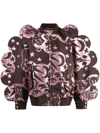 Walter Van Beirendonck Wings Oversized Bomber Jacket In Brown