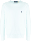 Polo Ralph Lauren Polo Pony Jersey-knit Sweatshirt In Blue