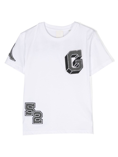 Givenchy Kids' Logo-appliqué Organic-cotton T-shirt In White
