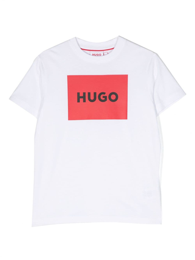 Hugo Kids T-shirt For Boys In Bianco