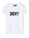 DKNY LOGO-PRINT COTTON T-SHIRT