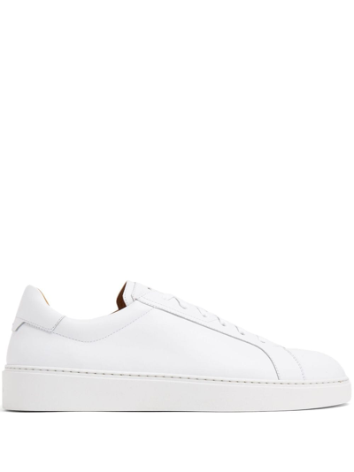 Magnanni Leather Low-top Sneakers In White