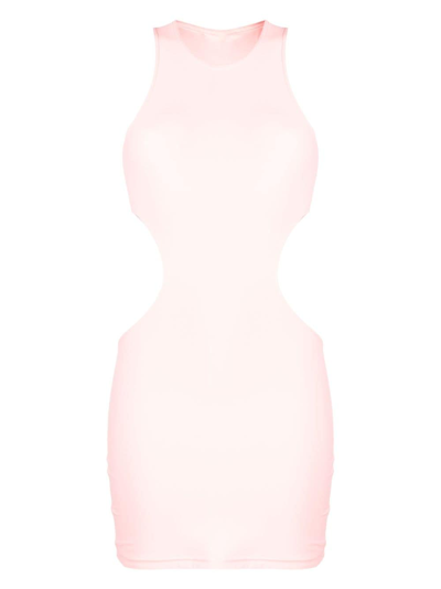 Reina Olga Sleeveless Minidress Featuring Cut-out Detailing In Pink