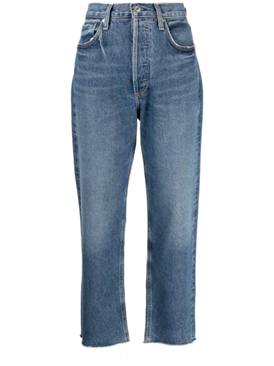 Citizens Of Humanity Blue Wide Leg Jeans In Sodapop