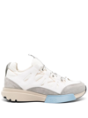 Oamc Trail Runner Sneakers In White Suede In White