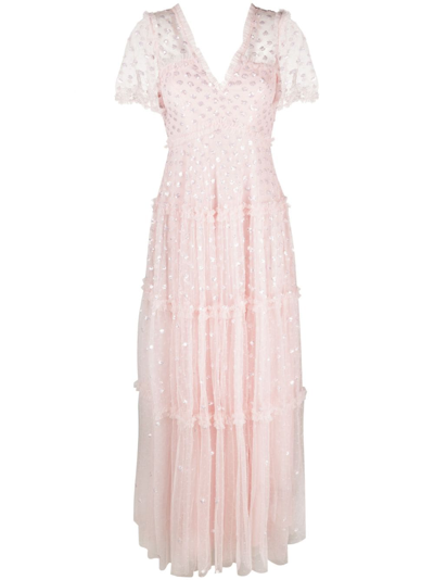Needle & Thread Thea Sequin-embelished Tulle Dress In Pink