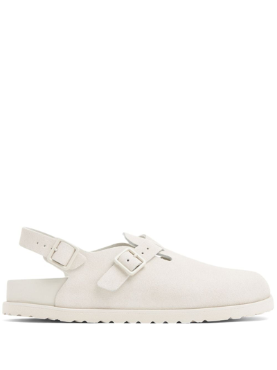 Birkenstock Tokio Napa Slingback Comfort Clogs In Nude &amp; Neutrals