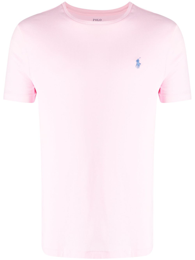 Polo Ralph Lauren Polo Pony Crew-neck T-shirt In Pink