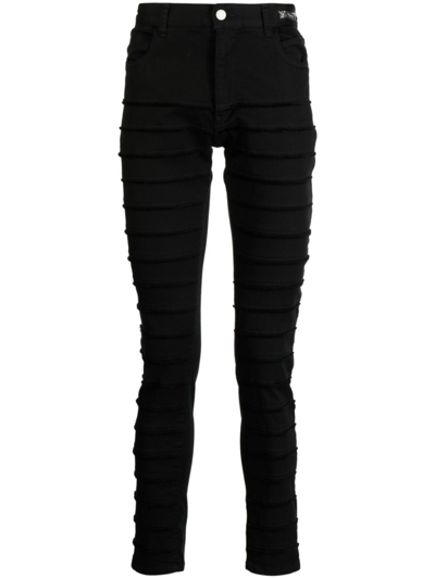 Undercoverism Distressed-effect Skinny Trousers In Schwarz