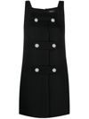 Versace Medusa Shift Minidress In Black