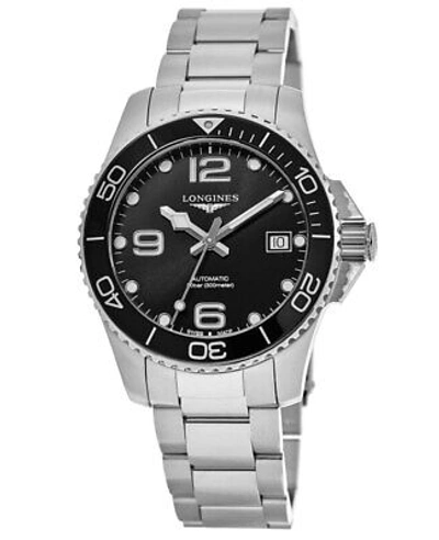 Pre-owned Longines Hydroconquest Automatic Black Dial Steel Men's Watch L3.780.4.56.6