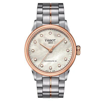 Pre-owned Tissot Silver Womens Analogue Watch Luxury Powermatic 80 T0862072211600