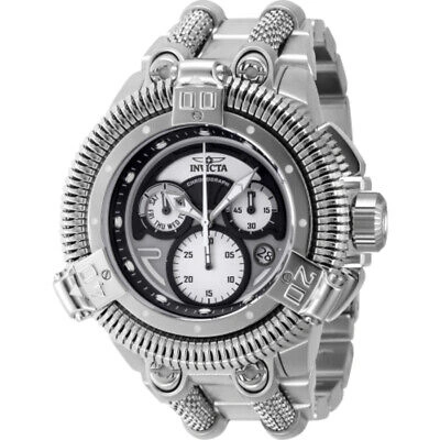 Pre-owned Invicta King Python Chronograph Quartz Silver Dial Men's Watch 44302