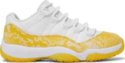 Pre-owned Jordan [ah7860-107] Womens Air  Retro 11 Low 'yellow Snakeskin'