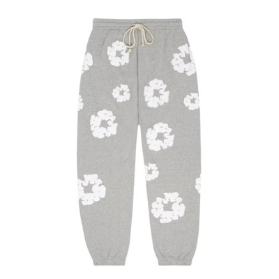 Pre-owned Denim Tears The Cotton Wreath Sweatpants Grey In Gray