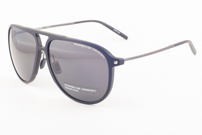Pre-owned Porsche Design 8662 A Black / Polarizeed Gray Sunglasses 62mm