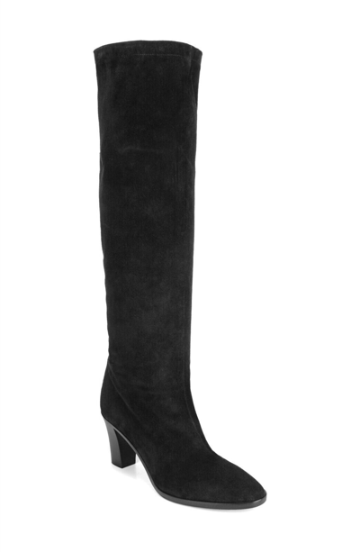 Pre-owned Vince Casper Knee-high Black Suede Boots - - Msrp $595 - Choose Size