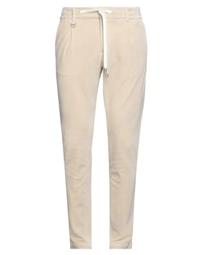 Paolo Pecora Man Pants Beige Size 38 Cotton, Polyamide, Elastane