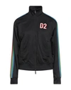 Dsquared2 Woman Sweatshirt Black Size L Polyamide, Cotton