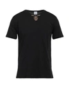 Stilosophy Man T-shirt Black Size Xxl Cotton In Black