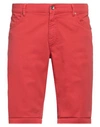 Mason's Man Shorts & Bermuda Shorts Red Size 42 Cotton, Elastane