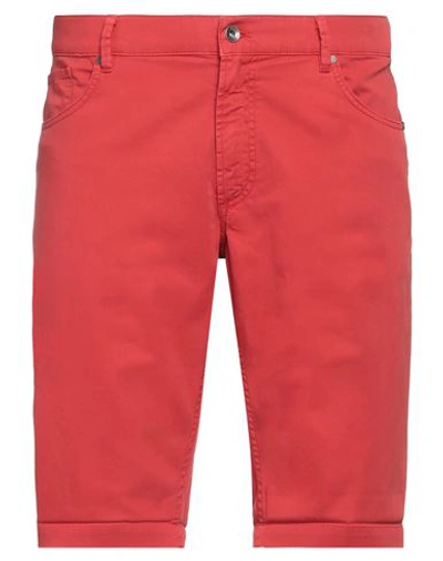 Mason's Man Shorts & Bermuda Shorts Red Size 42 Cotton, Elastane