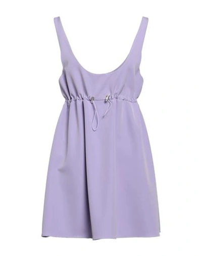 Vicolo Woman Mini Dress Lilac Size M Acetate, Viscose In Purple