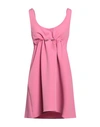 Vicolo Woman Mini Dress Pink Size M Acetate, Viscose