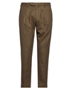Santaniello Man Pants Camel Size 34 Wool, Polyamide, Cashmere, Elastane In Beige