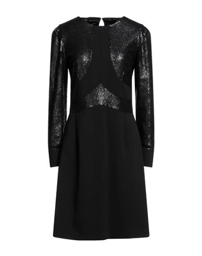 Seventy Sergio Tegon Woman Mini Dress Black Size 6 Polyester, Viscose, Elastane
