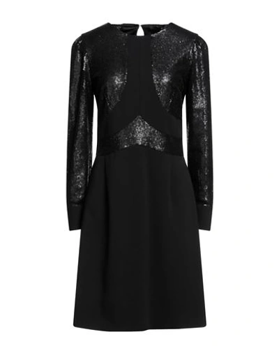 Seventy Sergio Tegon Seventy Venezia Woman Mini Dress Black Size 6 Polyester, Viscose, Elastane