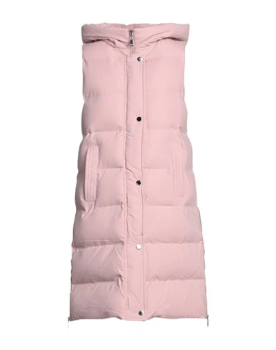 Tsd12 Woman Down Jacket Light Pink Size Xl Polyester