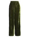 Pomandère Woman Pants Green Size 8 Viscose, Polyamide