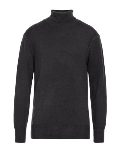 Hōsio Man Turtleneck Black Size S Wool In Grey