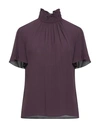 Patrizia Pepe Woman Blouse Deep Purple Size 6 Viscose