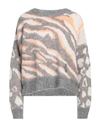 Dimora Woman Sweater Grey Size 8 Acrylic, Mohair Wool, Polyamide