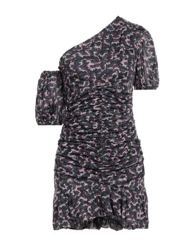 Isabel Marant Woman Short Dress Steel Grey Size 6 Cotton