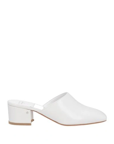 Laurence Dacade Woman Mules & Clogs White Size 10.5 Calfskin