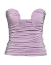 Vicolo Woman Top Mauve Size M Viscose, Elastane In Purple