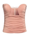 Vicolo Woman Top Antique Rose Size M Viscose, Elastane In Pink