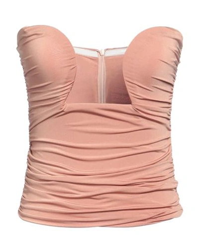 Vicolo Woman Top Pastel Pink Size M Viscose, Elastane