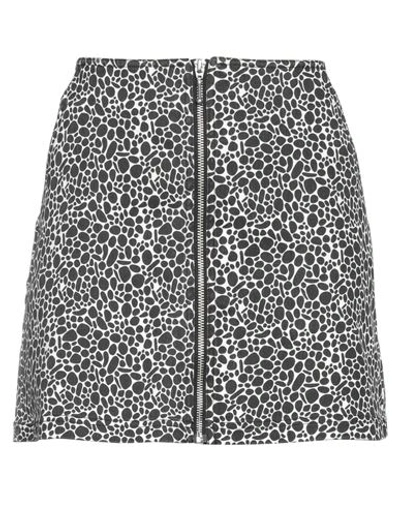 Obey Woman Mini Skirt Black Size 28 Cotton, Polyester, Elastane