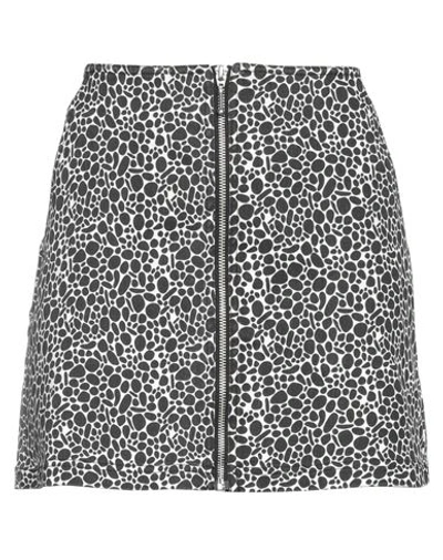 Obey Woman Mini Skirt Black Size 26 Cotton, Polyester, Elastane