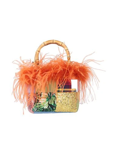 Mia Bag Woman Handbag Orange Size - Textile Fibers
