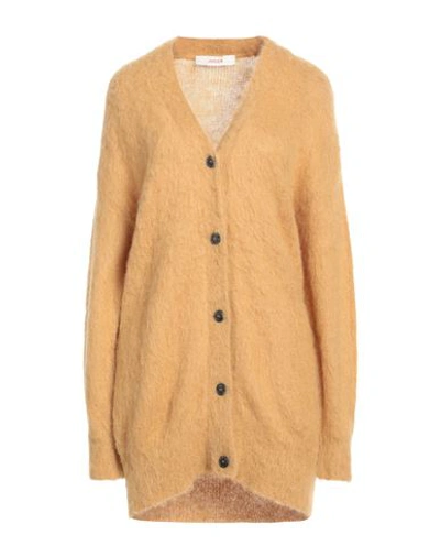 Jucca Woman Cardigan Camel Size S Polyamide, Alpaca Wool, Mohair Wool In Beige