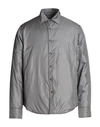 Aspesi Man Shirt Grey Size Xxl Polyamide