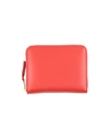 Comme Des Garçons Woman Wallet Red Size - Bovine Leather